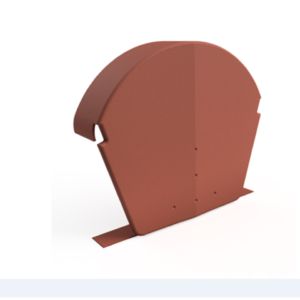 HDIDV Half Round End Cap Terracotta